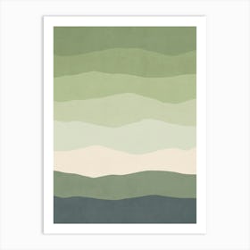 Minimal Waves 144 Art Print