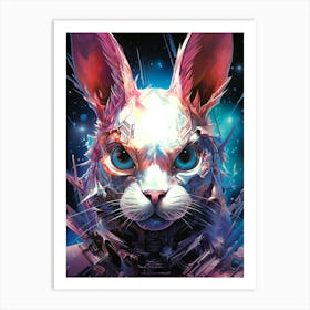 Space Bunny Art Print