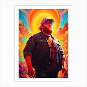 Luke Combs (2) Art Print