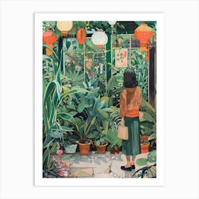 In The Garden Kairakuen Japan 2 Art Print