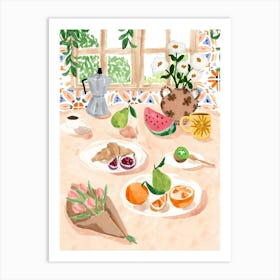 Cozy Kitchen Table Art Print