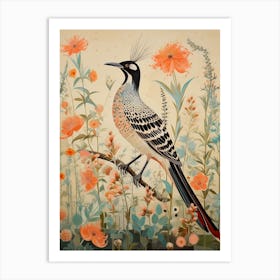 Roadrunner 2 Detailed Bird Painting Art Print