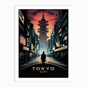 Tokyo City Art Print