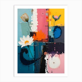 Abstract Flower Painting 2 Art Print