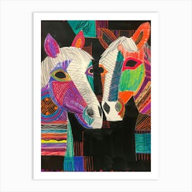 Two Horses 4 Art Print