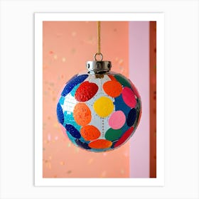 Polka Dot Ornament Art Print