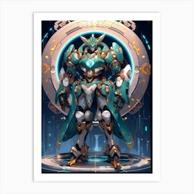 Overwatch Gundam Suit Art Print