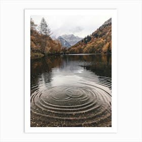 Autumn Lake In The Mountains 2 Art Print