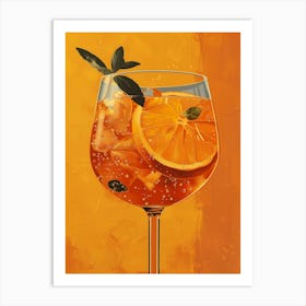 Aperol Spritz Orange 119 Art Print