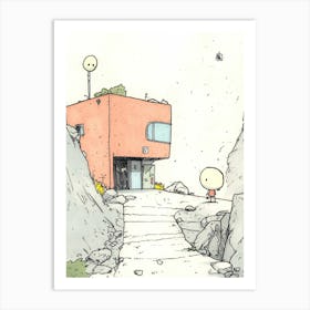 House On A Hill 6 Art Print