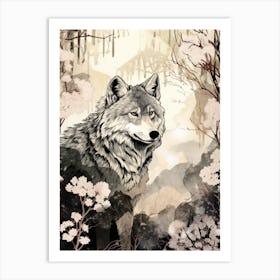 Wolf Painting  1 Art Print