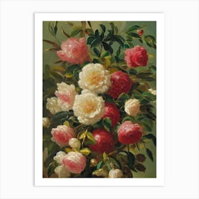 Camellia Painting 3 Flower Art Print