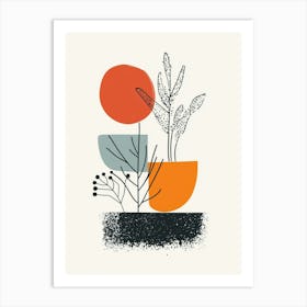 'Plants In Pots' Art Print