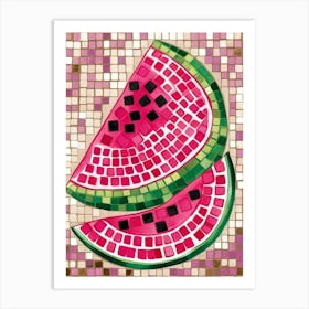 Watermelon Mosaic Art Print