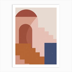 Bohemian Moroccan Staircase Print 2 Póster