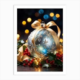 Christmas Ornaments 3 Art Print