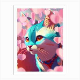 Valentine Kitten 1 Art Print