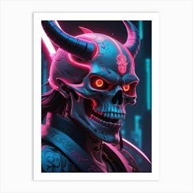 Samurai Demon Art Print