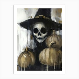 Witch Pumpkins Art Print