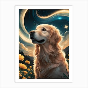 Golden Retriever 3 Art Print