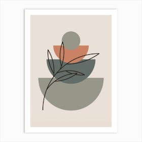 Bowls And Leaves Art Print