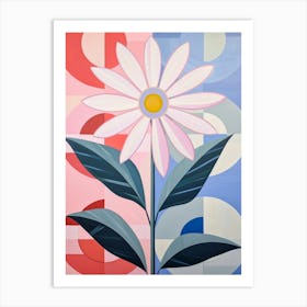 Daisy 4 Hilma Af Klint Inspired Pastel Flower Painting Art Print