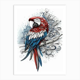 Lolly Parrot Art Print