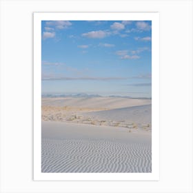 White Sands New Mexico Sunrise on Film Art Print