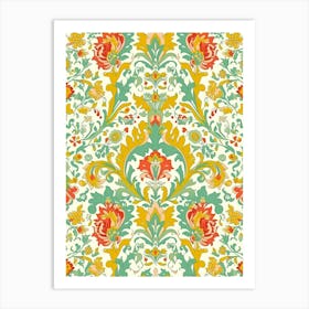 Petals Tango London Fabrics Floral Pattern 5 Art Print