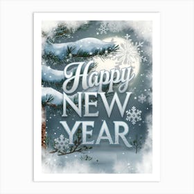 Happy New Year 3 Art Print