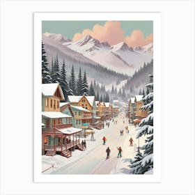 Retro Apres Ski Vintage Artwork (8) Art Print