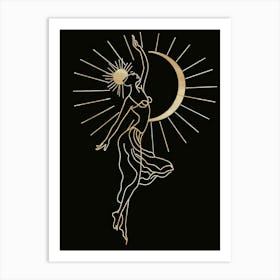 Golden Dancer Art Print