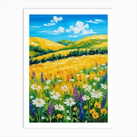 Wildflowers In The Meadow Art Print