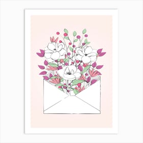 Flower Letter Art Print