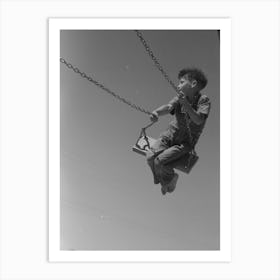 Untitled Photo, Possibly Related To Children Playing On Slide At Fsa (Farm Security Administration) Labor Camp, Art Print
