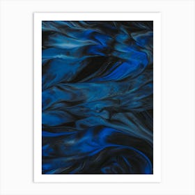 Blue And Black 1 Art Print