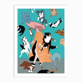 Cats & Dogs Art Print