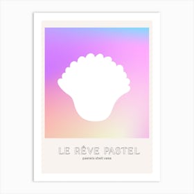 Le Reve Pastel Dream Sea Shell Vase Art Print