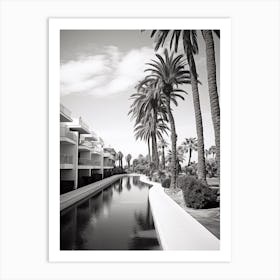 Marbella, Spain, Black And White Old Photo 3 Art Print