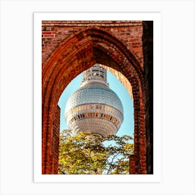 Berlin Tv Tower From The Old Monastery 03 Art Print