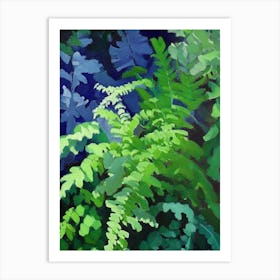 Himalayan Maidenhair Fern Cézanne Style Art Print