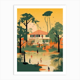 Gambia 2 Travel Illustration Art Print