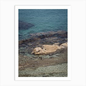 Rocks In The Sea,Italy Art Print