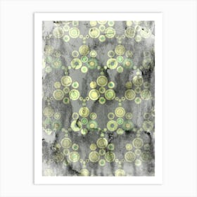 Grungy Circles Art Print