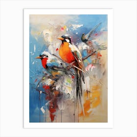 Bird Abstract Expression 3 Art Print