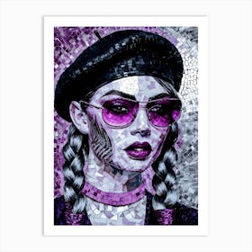 Mosaic Girl Art Print