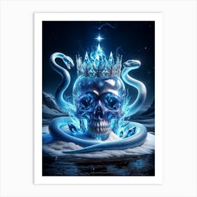 Ice King Serpents Art Print