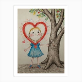 Heart Tree 5 Art Print