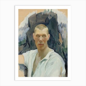 Self Portrait (1893), Pekka Halonen Art Print