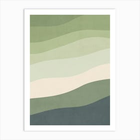 Minimal Waves 25 Art Print